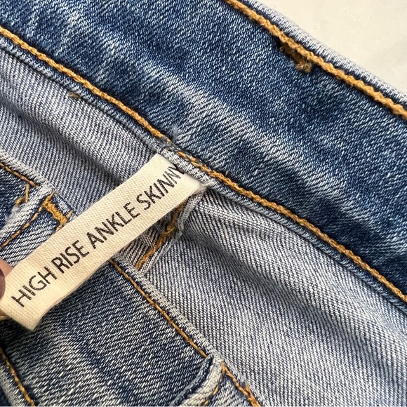 RAG & BONE HIGH RISE ANKLE SKINNY JEANS SIZE 31. - Picture 6 of 9